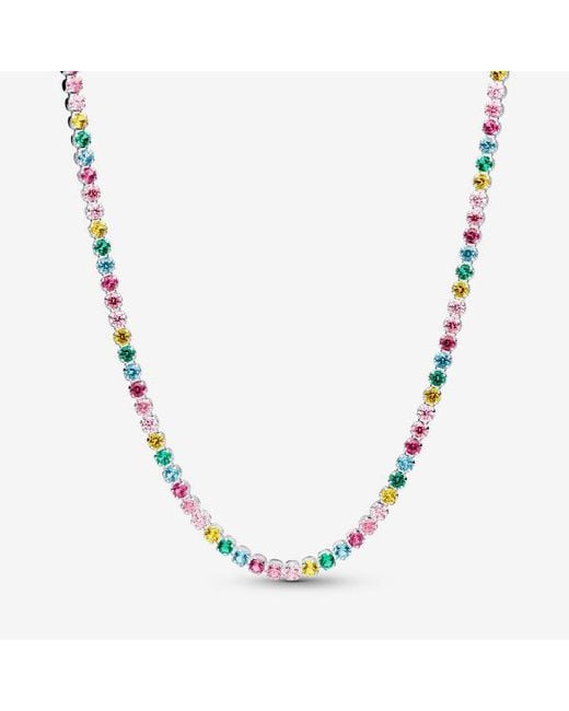 Pandora Metallic Tennis Necklace