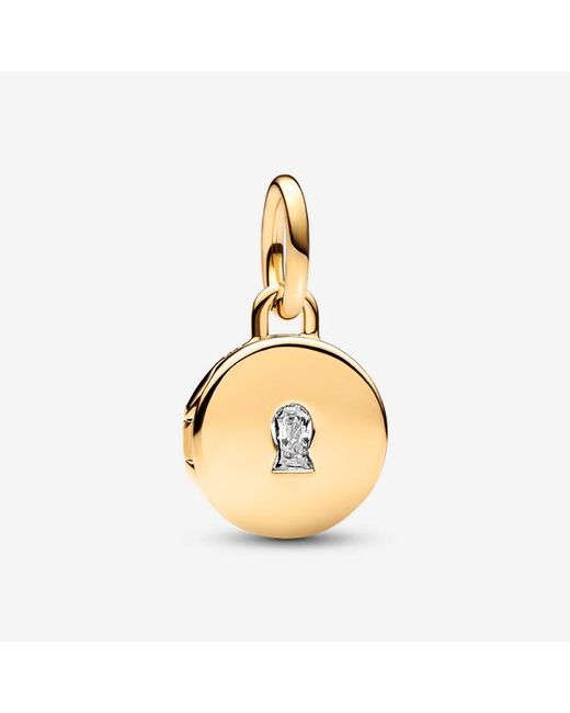 Pandora Metallic Openable & Engravable Love Locket Dangle Charm