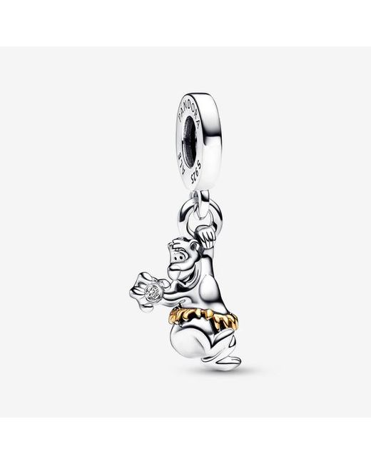 Pandora White Disney 100Th Anniversary Baloo Lab-Grown Diamond Dangle Charm