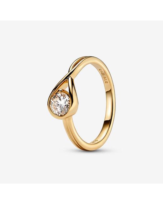 Pandora Metallic Infinite 14K Lab-Grown Diamond Ring