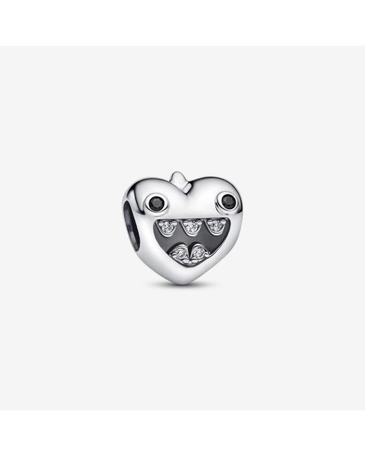 Pandora White Mum's Little Monsters Heart Charm