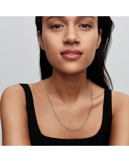 Pandora Metallic Rope Chain Necklace