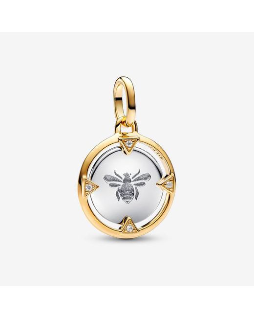 Pandora Metallic Bee Medallion Charm