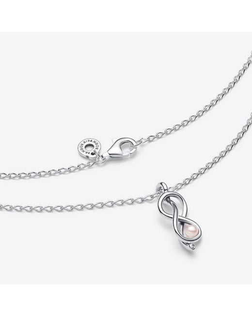 Pandora Metallic Infinity Knot Collier Necklace