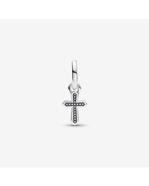 Pandora Metallic Me Sparkling Cross Mini Dangle Charm