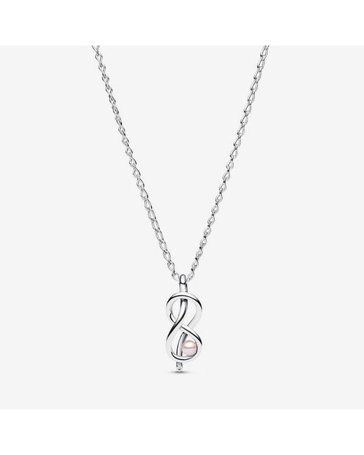 Pandora Metallic Infinity Knot Collier Necklace