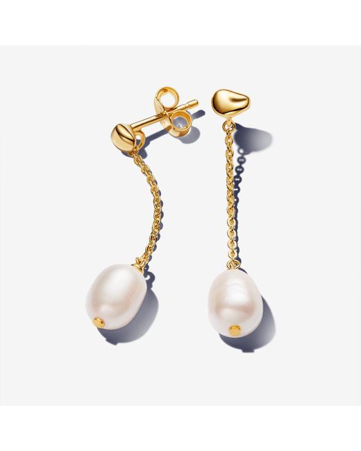 Pandora Metallic Treated Freshwater Cultured Pearl Drop Earrings