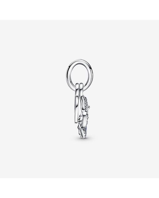 Pandora Blue Butterfly Quote Double Dangle Charm