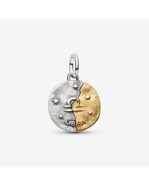 Pandora Metallic Libra Zodiac Medallion Charm