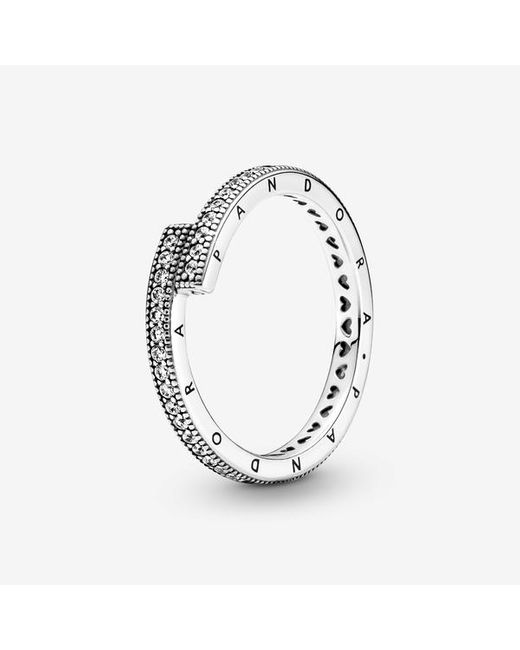 Pandora Metallic Funkelnder überlappender ring