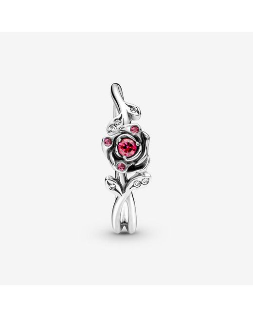 Pandora White Disney Beauty And The Beast Rose Ring