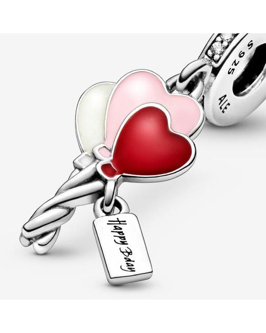 Pandora Red Happy Bday Balloon Dangle Charm 798076cz