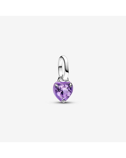 Pandora Purple Me Chakra Heart Mini Dangle Charm