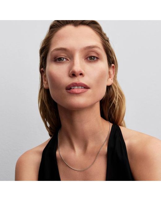 Pandora White Ball Chain Necklace