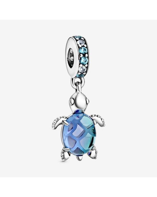Pandora Blue Murano Glass Sea Turtle Dangle Charm