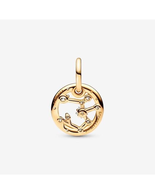 Pandora Metallic Sagittarius Zodiac Dangle Charm