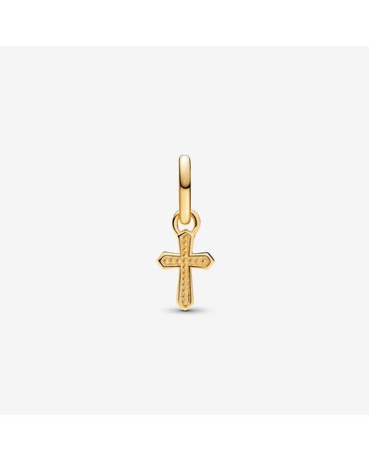 Pandora Metallic Sparkling Cross Mini Dangle Charm