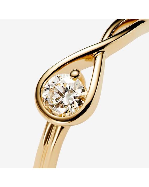 Pandora Metallic Infinite 14K Lab-Grown Diamond Ring