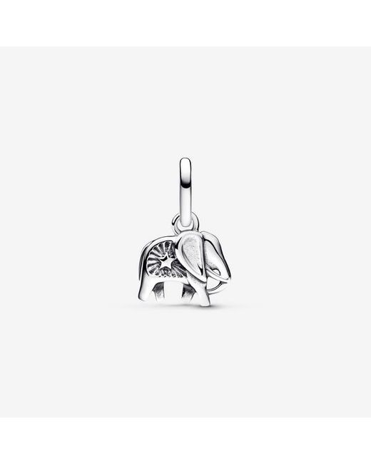 Pandora Blue Coloured Elephant Mini Dangle Charm