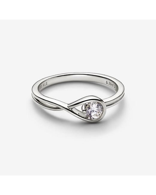 Pandora Metallic Infinite 14K Lab-Grown Diamond Ring