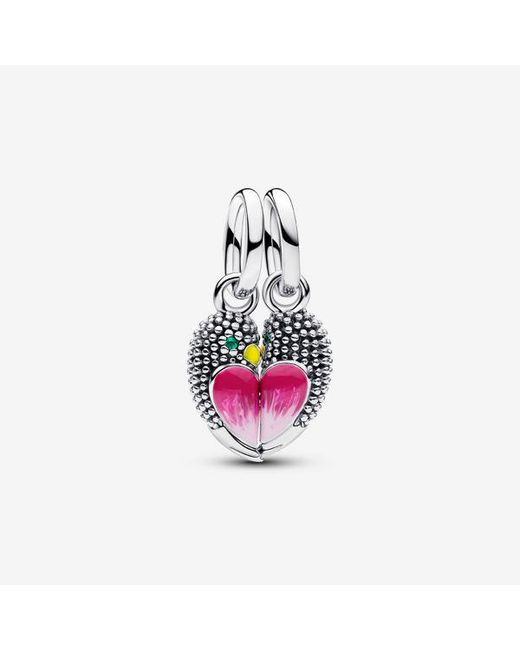 Pandora White Love Birds Splittable Dangle Charm