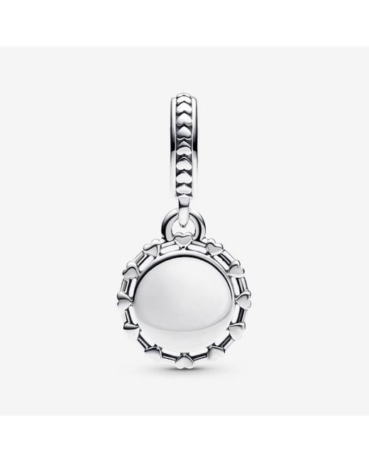 Pandora Metallic Engravable Robin Bird Dangle Charm