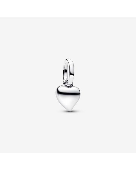 Pandora White Heart Mini Dangle Charm
