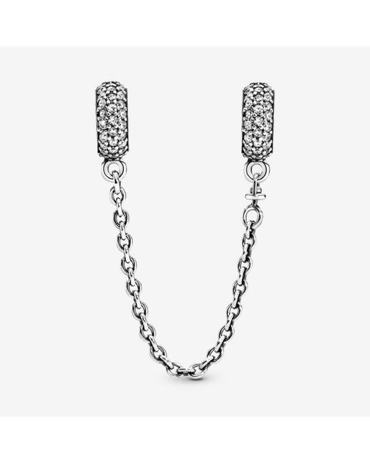 Pandora Metallic Sparkling Pavé Safety Chain Charm