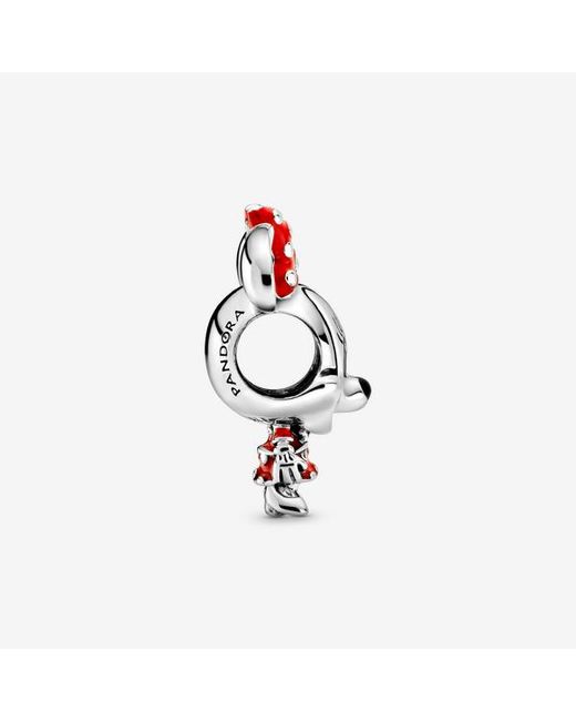 Pandora Red Disney Minnie Mouse Dotted Dress & Bow Charm