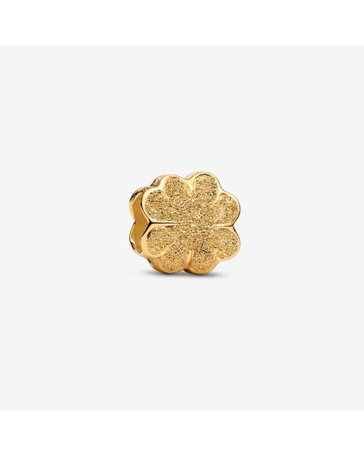 Pandora Metallic Textured Clover Mini Charm