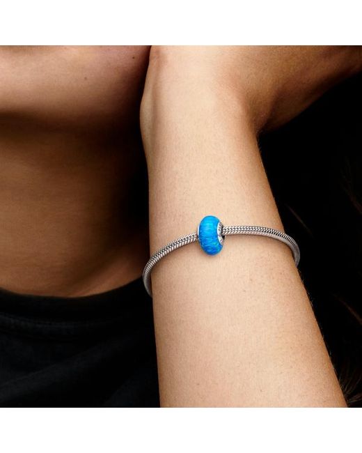 Pandora Blue Opalescent Ocean Deep Charm