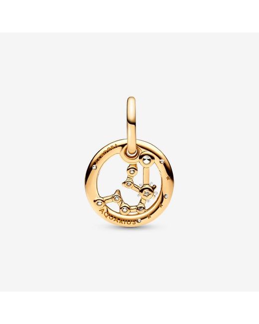 Pandora Metallic Aquarius Zodiac Dangle Charm