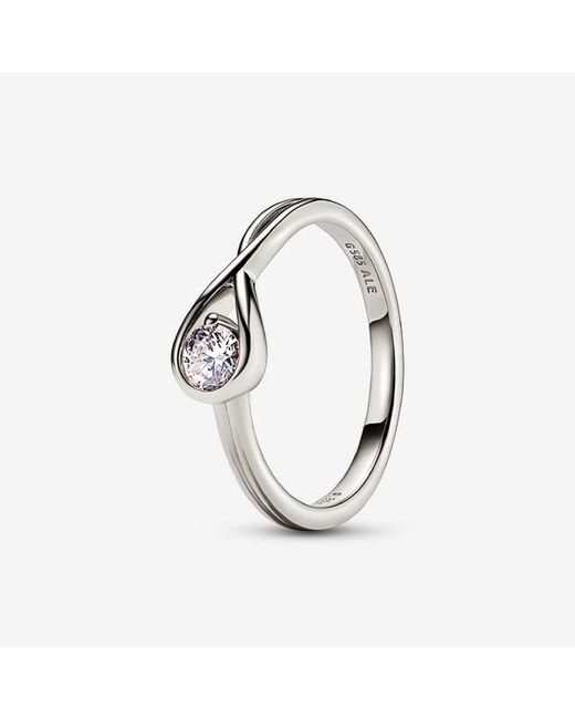 Pandora Metallic Infinite 14K Lab-Grown Diamond Ring