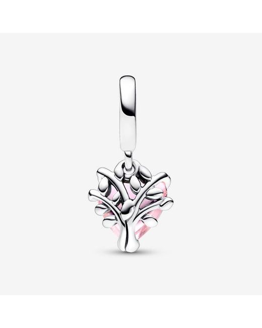 Pandora Pink Family Tree & Heart Dangle Charm