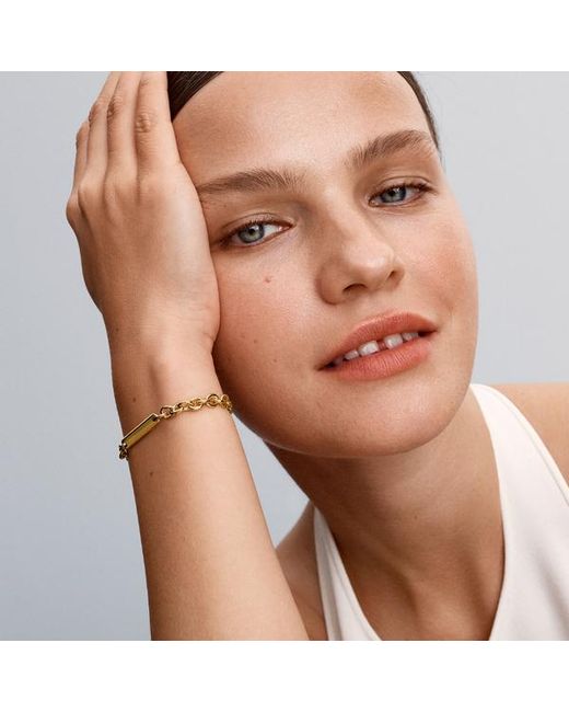Pandora Metallic Engravable Bar Link Bracelet