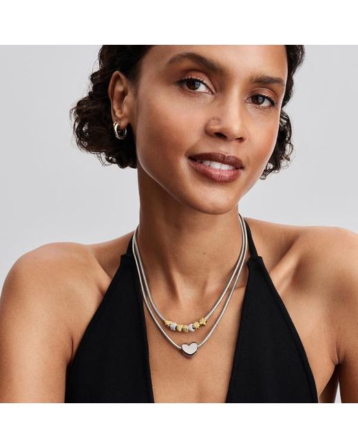 Pandora Metallic Textured Shell Mini Charm