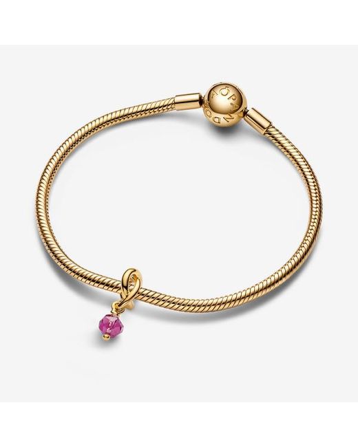Pandora Metallic October Birthstone Eternity Circle Dangle Charm