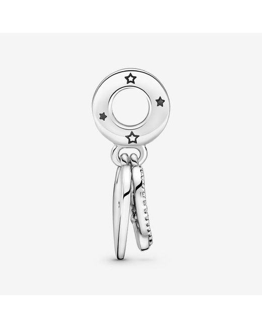 Pandora Metallic Cats & Hearts Dangle Charm
