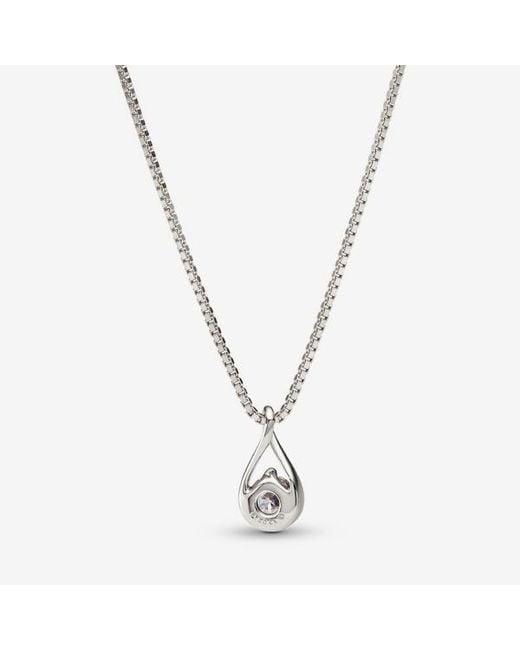 Pandora Metallic Infinite 14K Lab-Grown Diamond Pendant Necklace