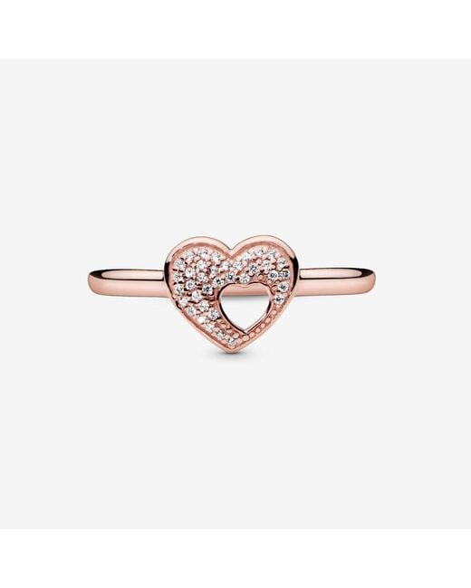 Pandora shimmering puzzle heart frame best sale ring