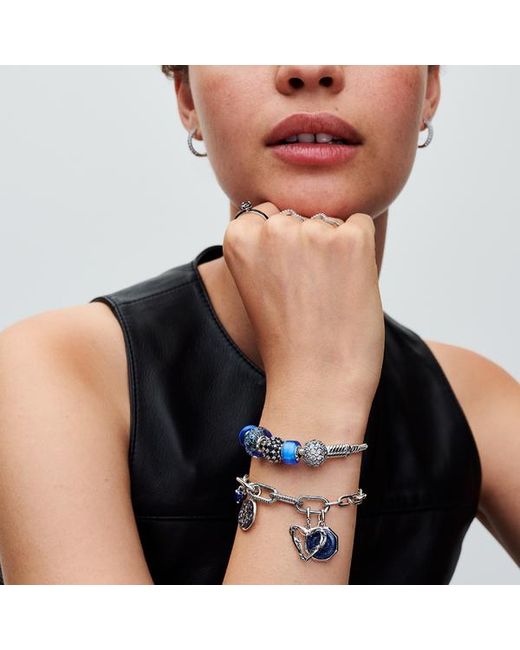 Pandora Metallic Wire Heart Medallion Charm