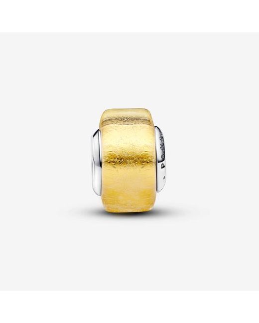 Pandora Metallic Goldfarbenes murano-glas mini-charm