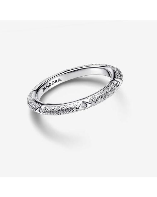 Pandora Metallic Me Texture & Stones Ring