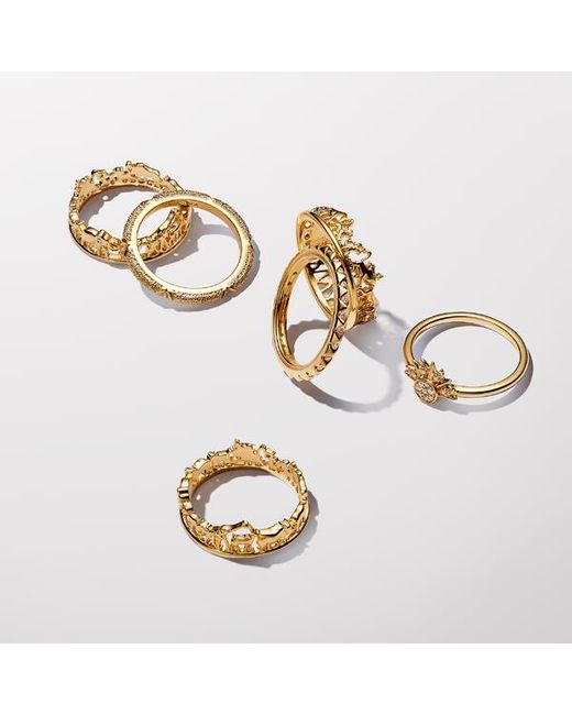 Pandora Metallic Me Texture & Stones Ring