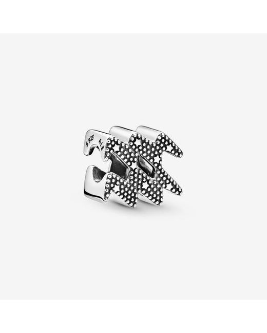 Pandora White Sparkling Aquarius Zodiac Charm
