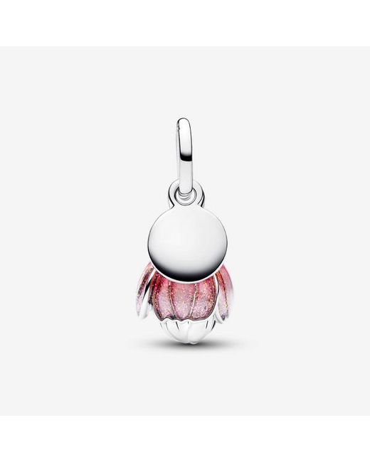 Pandora Pink Two-Tone Blooming Flower Dangle Charm