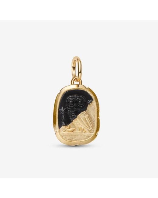 Pandora Metallic Owl Medallion Charm