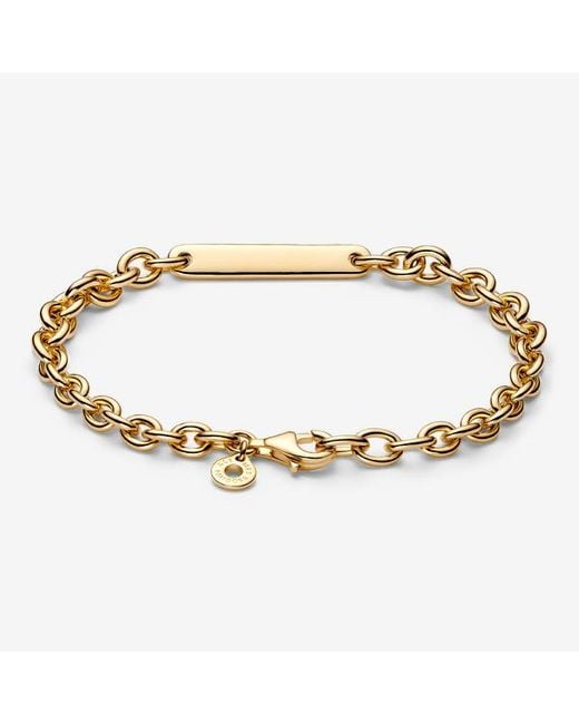 Pandora Metallic Engravable Bar Link Bracelet