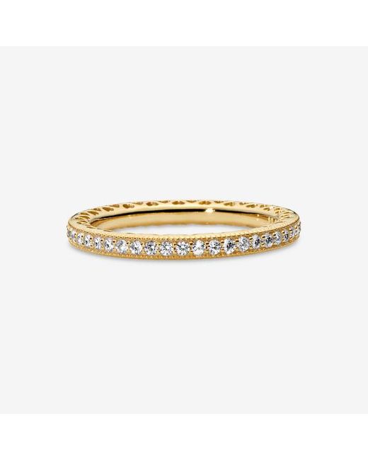 Pandora Metallic Sparkle & Hearts Ring