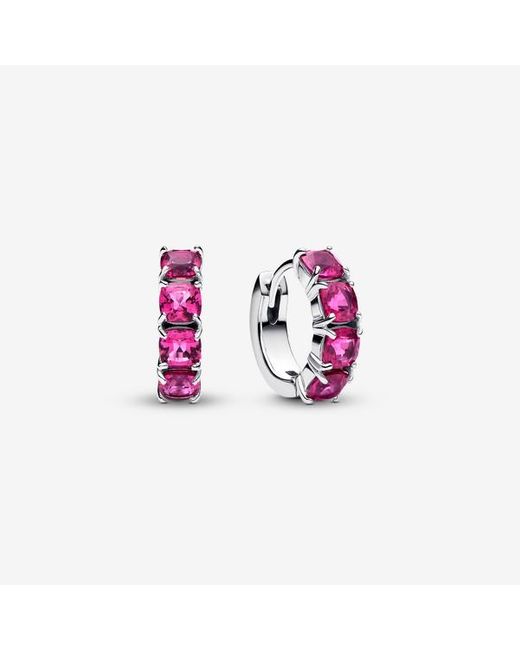 Pandora Pink Hoop Earrings